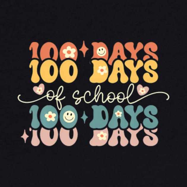 Retro Days of School Groovy Teacher 100th Day of School by Daysy1